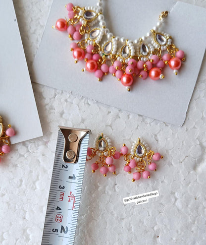 Heavy mala + choker + earing set