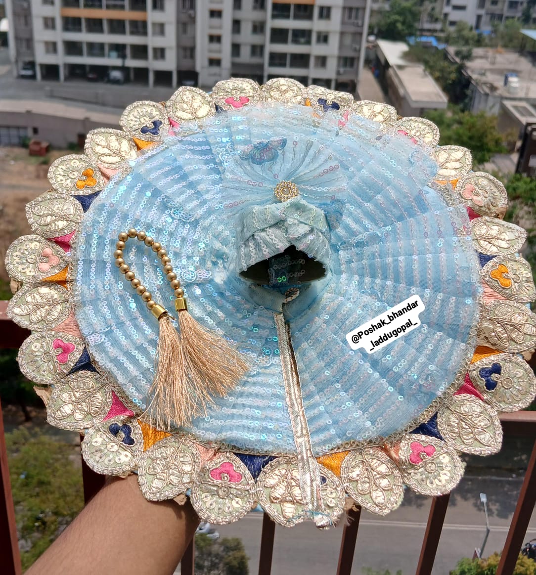 Net dress with pagdi