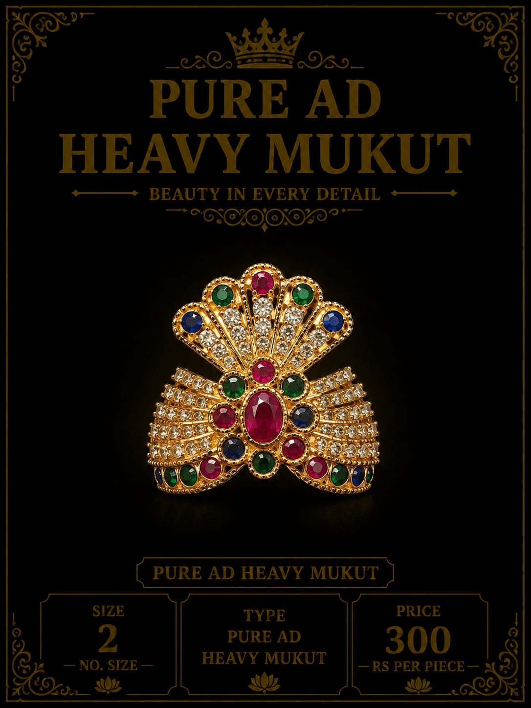 2 no. Pure ad mukut