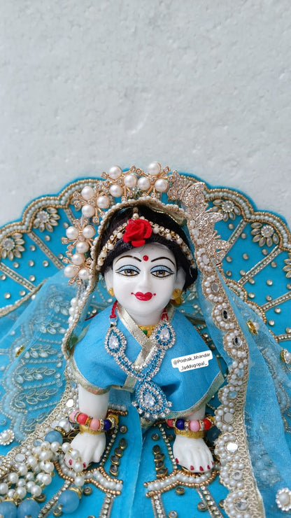 Kundan work heavy dress with duppata