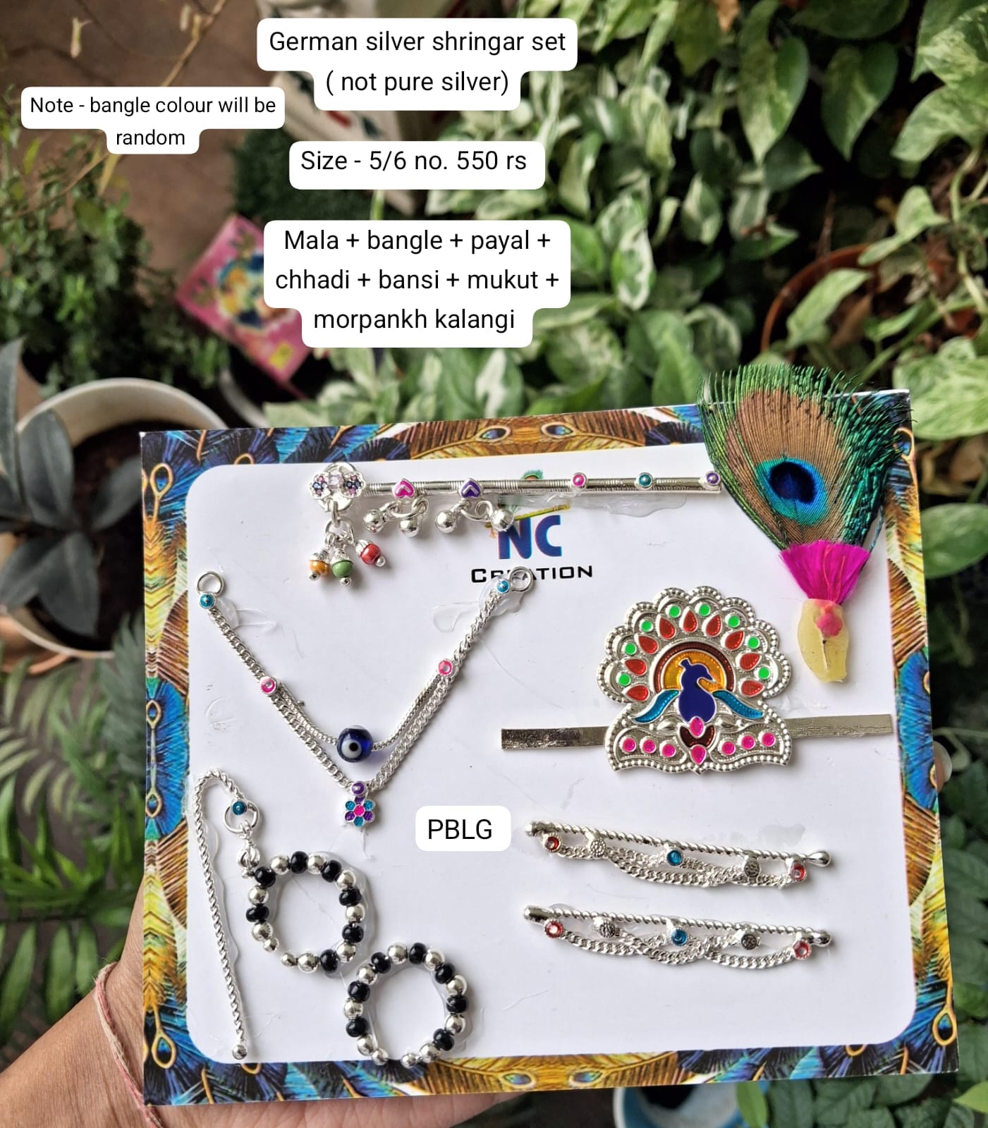 German silver shringar sets
