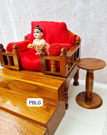 Sagwan wood full aasan set