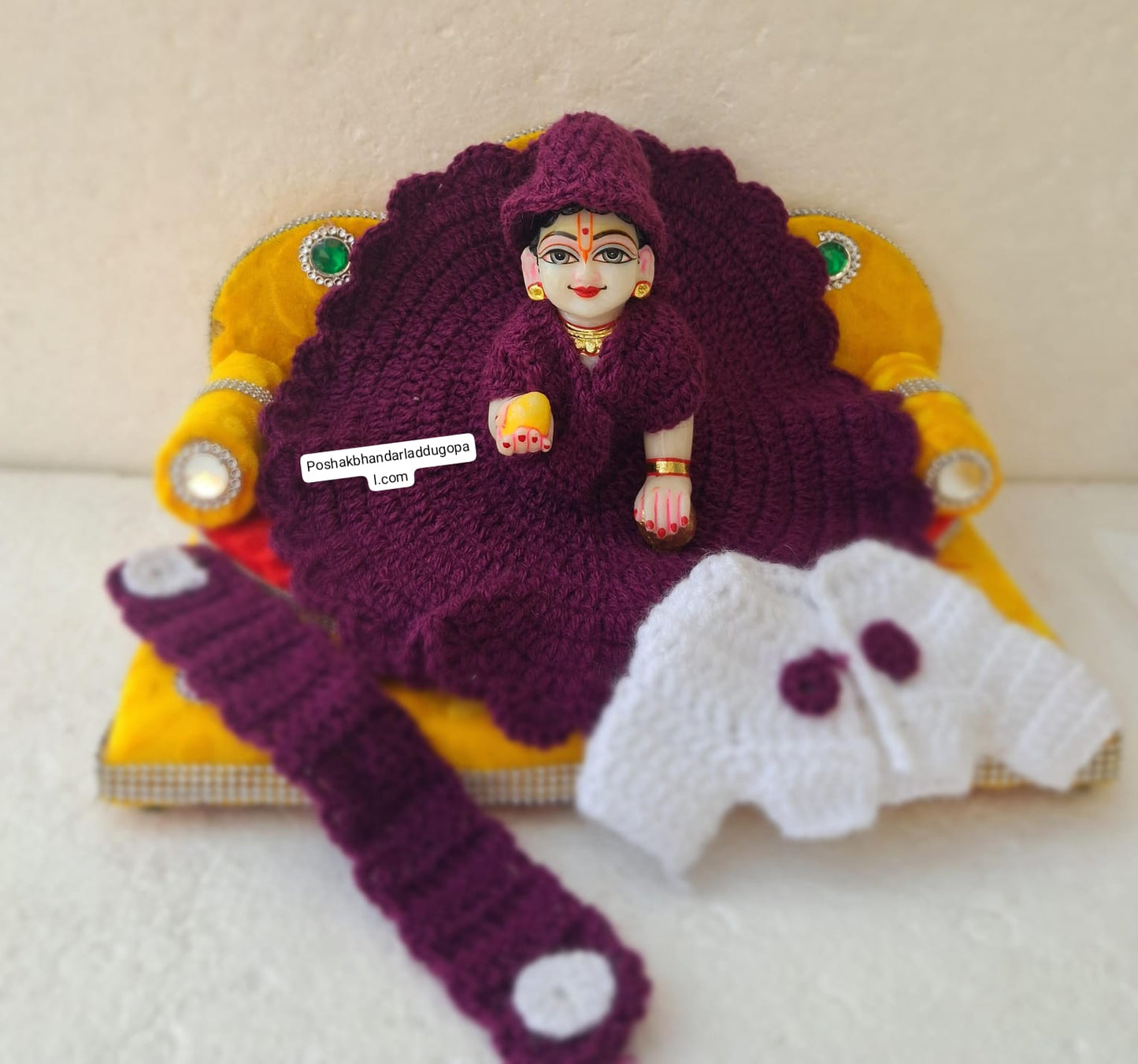 Dress with jacket and muffler