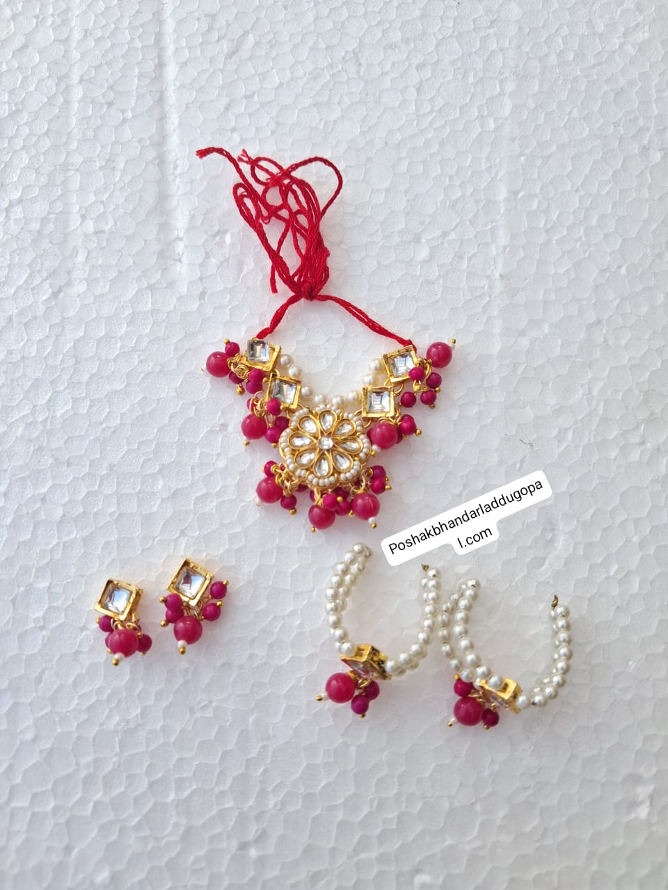 Heavy mala kada and earing set