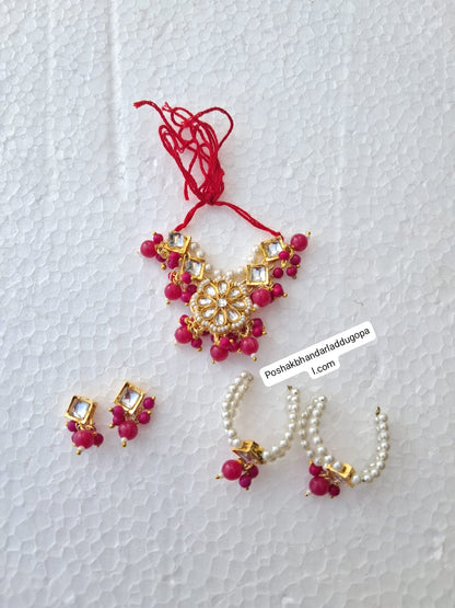 Heavy mala kada and earing set