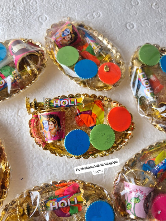 Holi colour plate