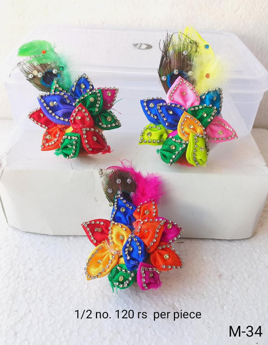 2 no. Heavy multicolour pagdi