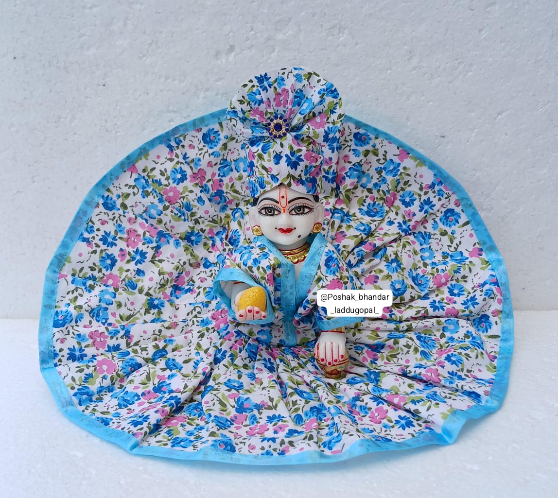 Cotton dress with pagdi