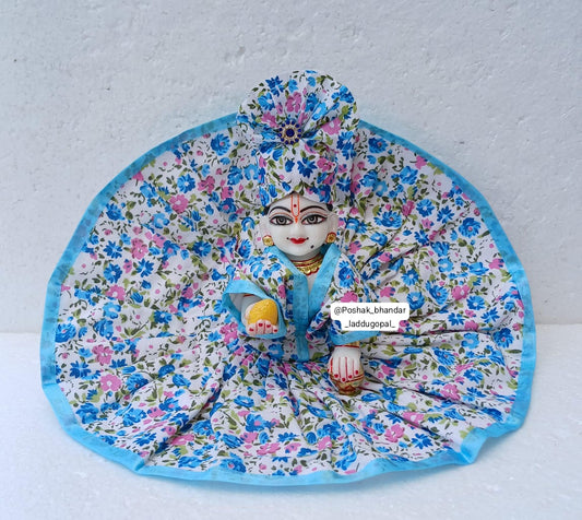 Cotton dress with pagdi