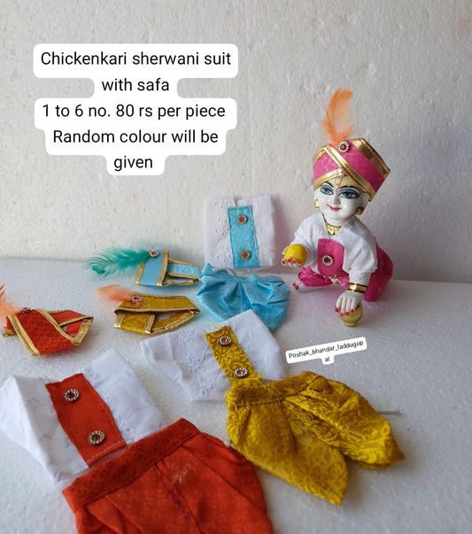 Chickenkari sherwani dress 2 no. Only