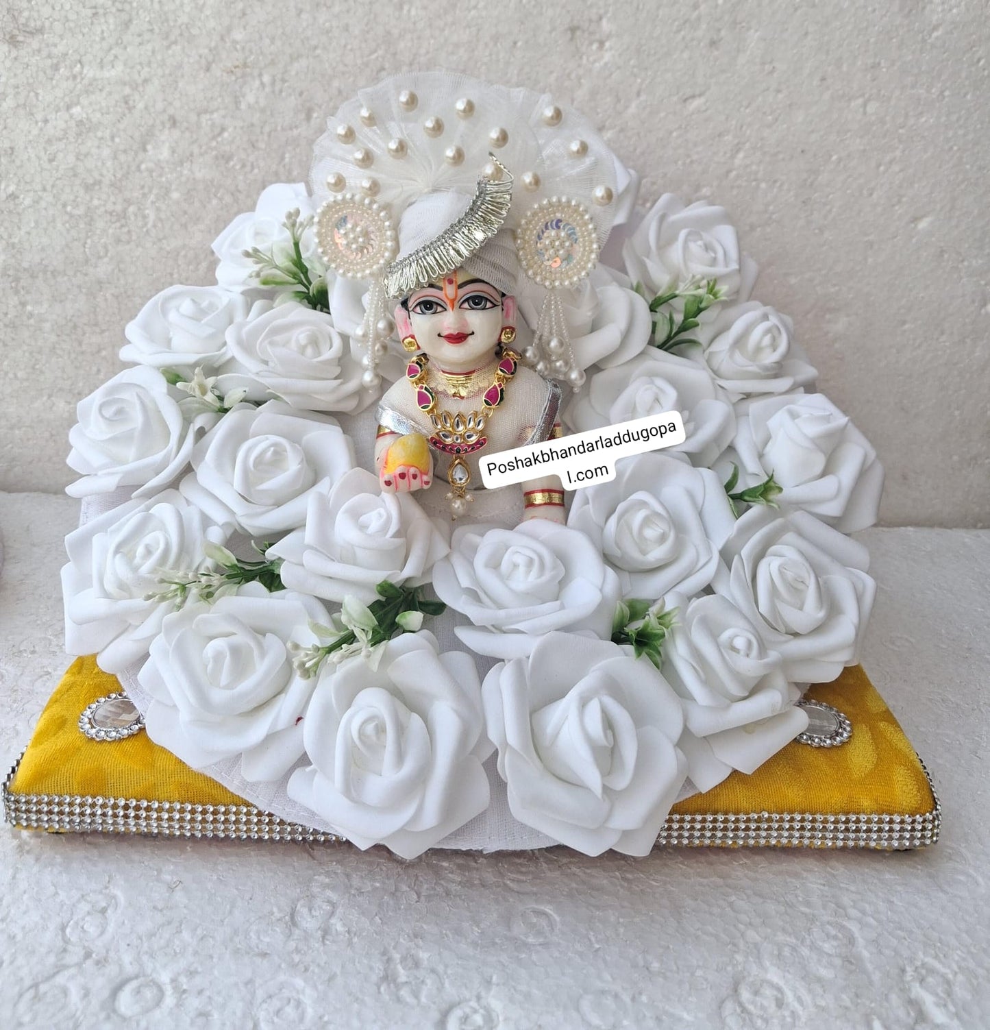 Floral dress with pagdi