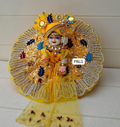 Heavy yellow Handwork poshak
