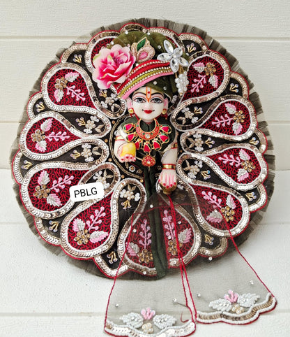 Pure handwork dress with pagdi