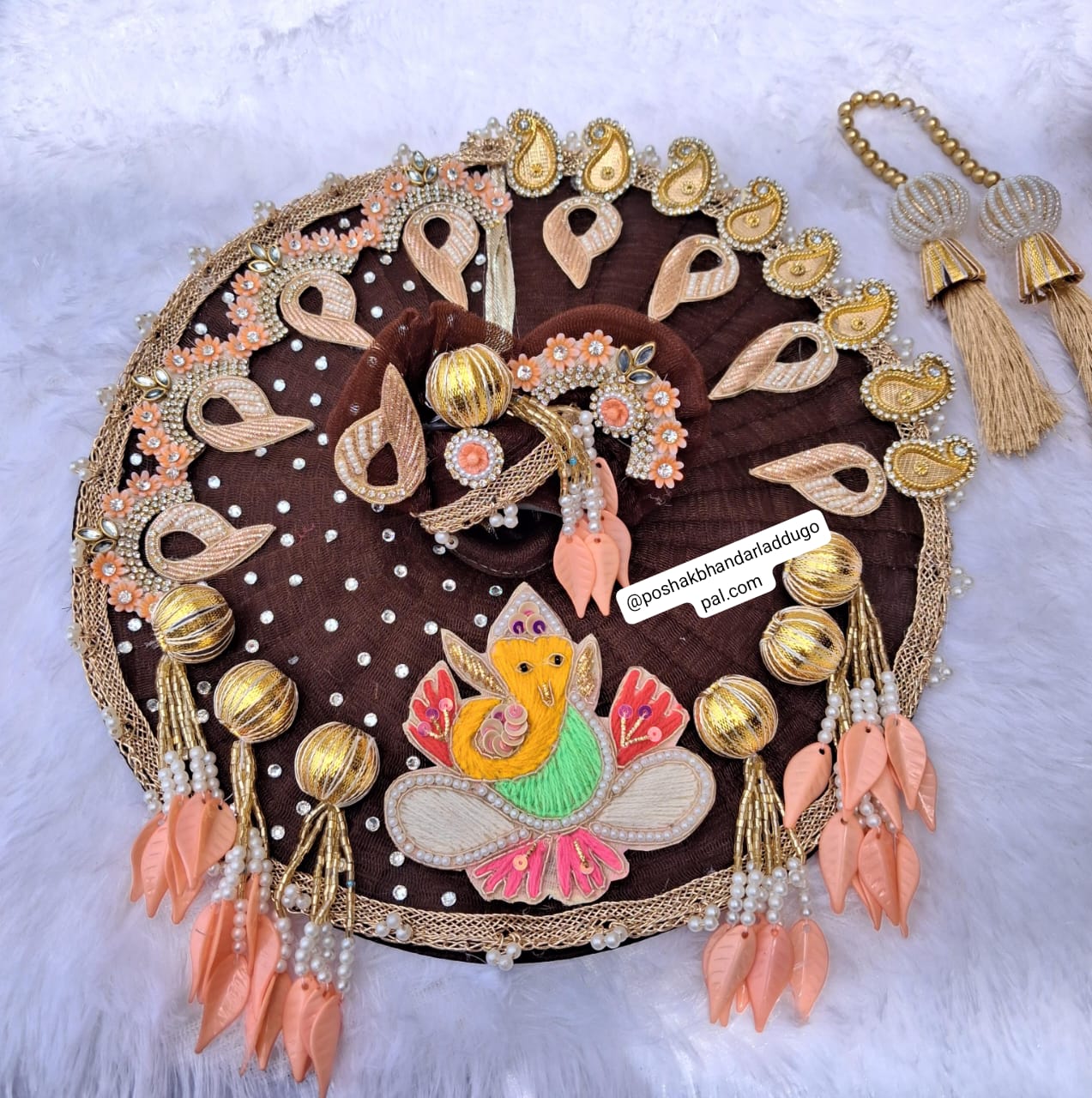 Ganpati heavy dress with pagdi and patka