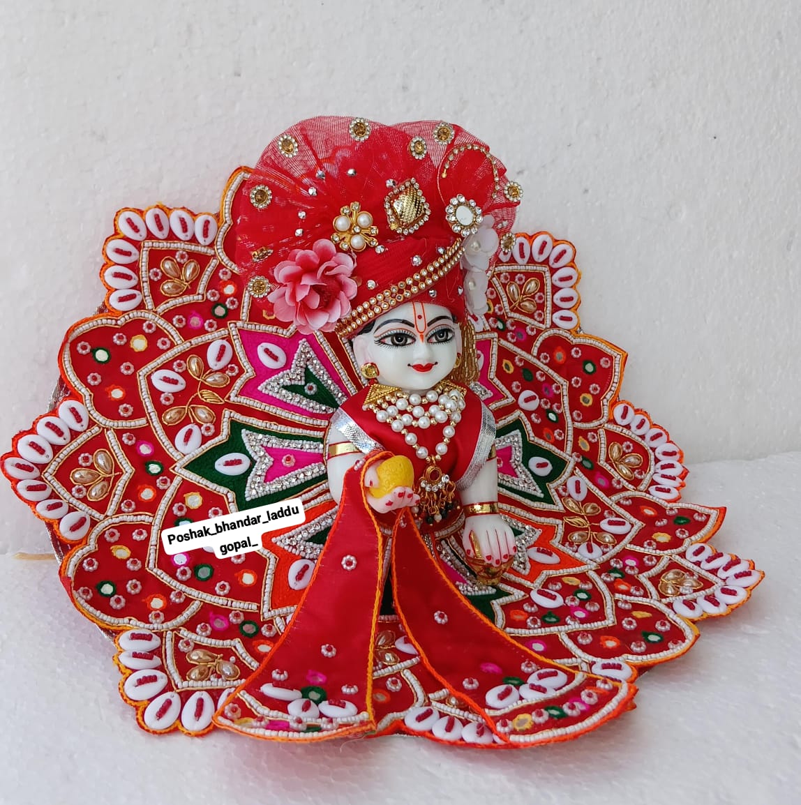 Handwork dress with heavy pagdi