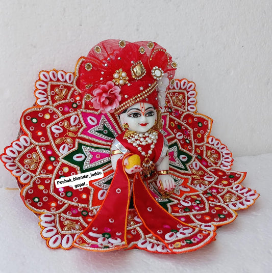 Handwork dress with heavy pagdi
