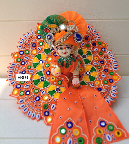 Kaudi handwork poshak with pagri