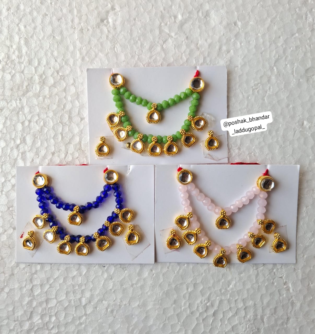 Heavy double layer mala + earing