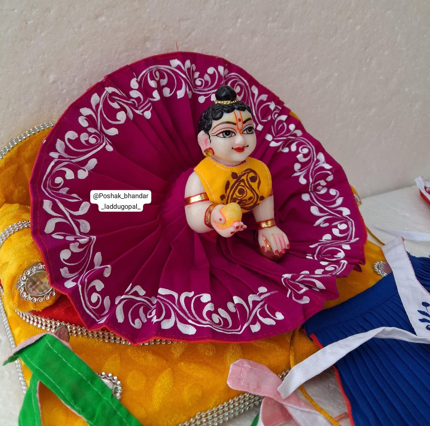 Hand painted cotton dress ( premium quality )