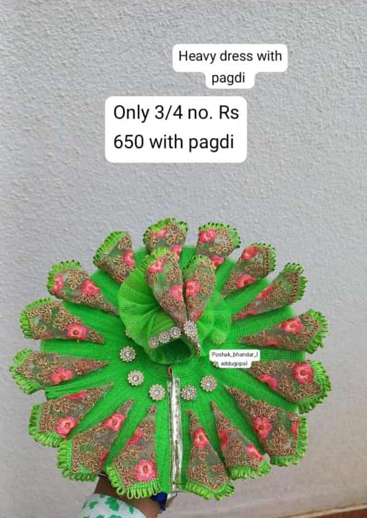 3/4 no. Heavy dress with pagdi