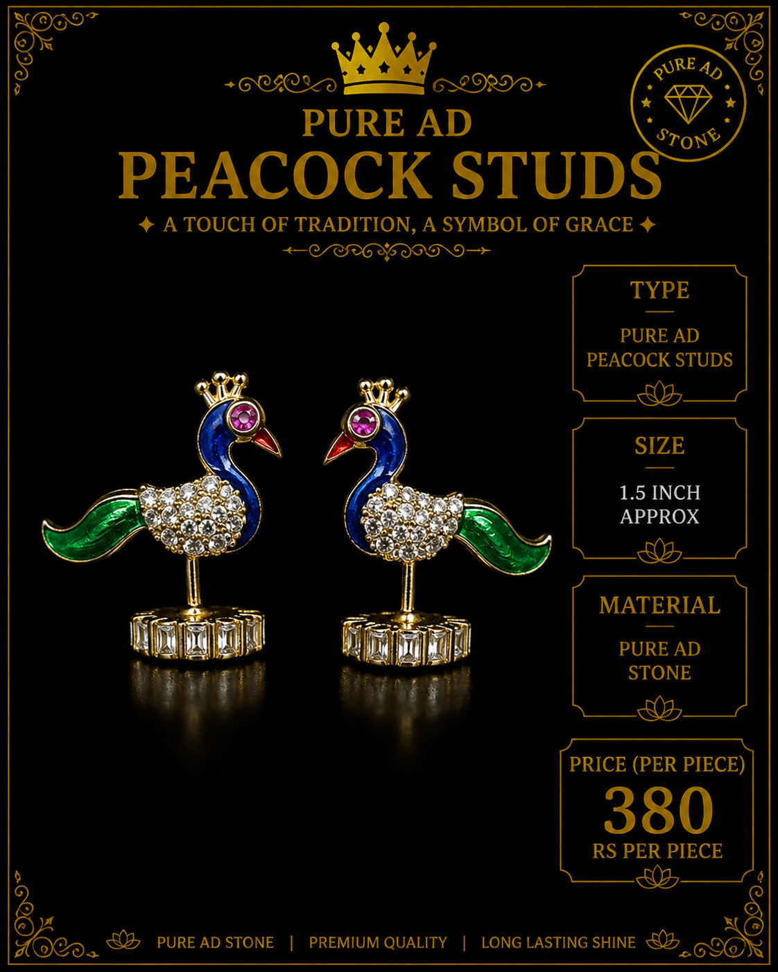 Pure ad small peacock pair