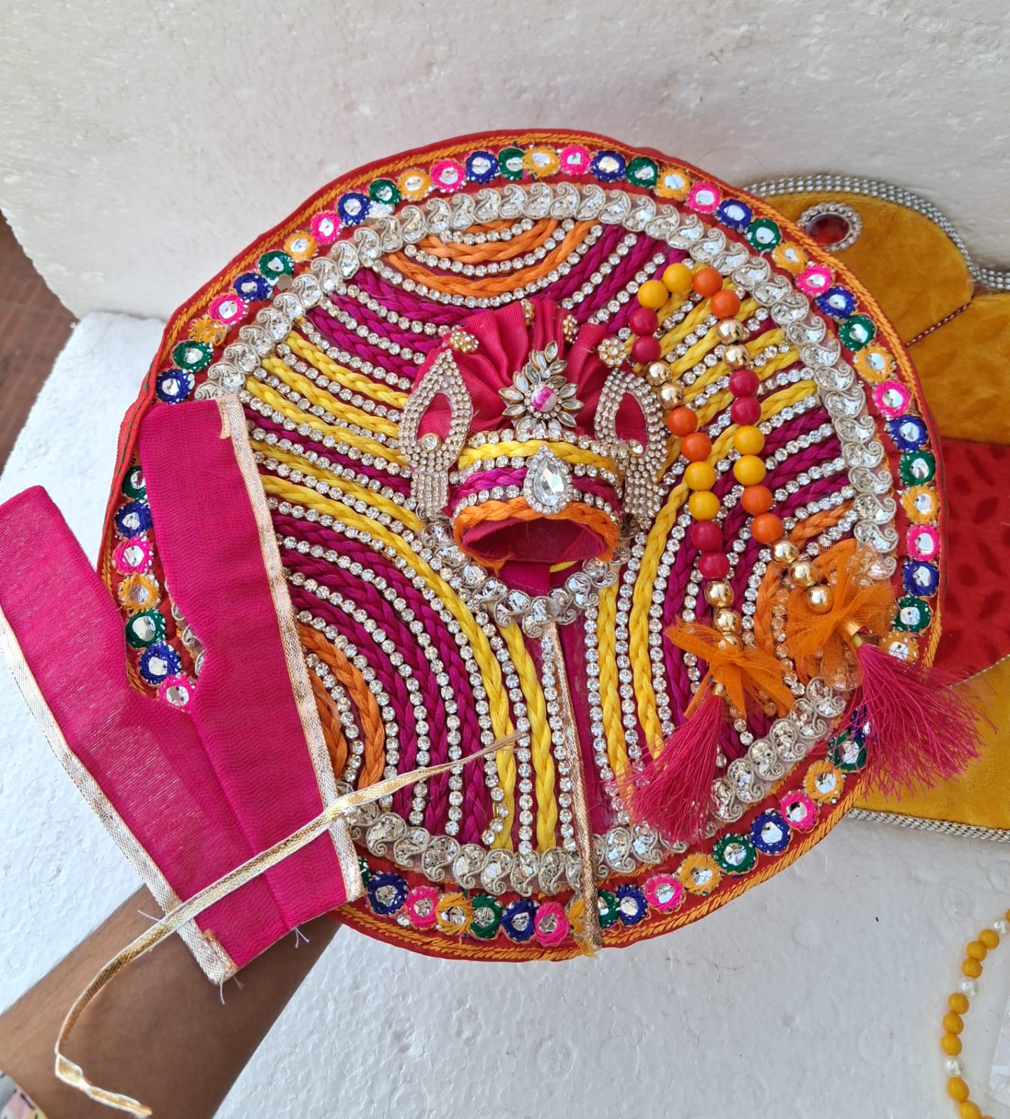 Multicoloured dress with pagdi and patka ( 0/5 no.)