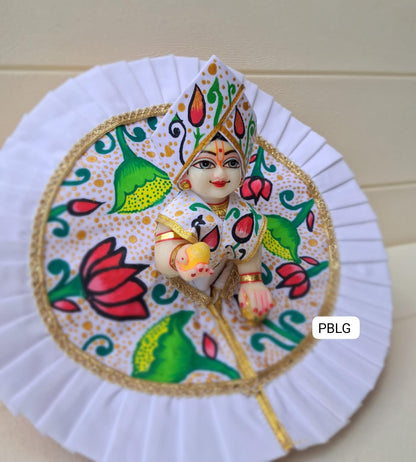 Handpainted dress with pagdi