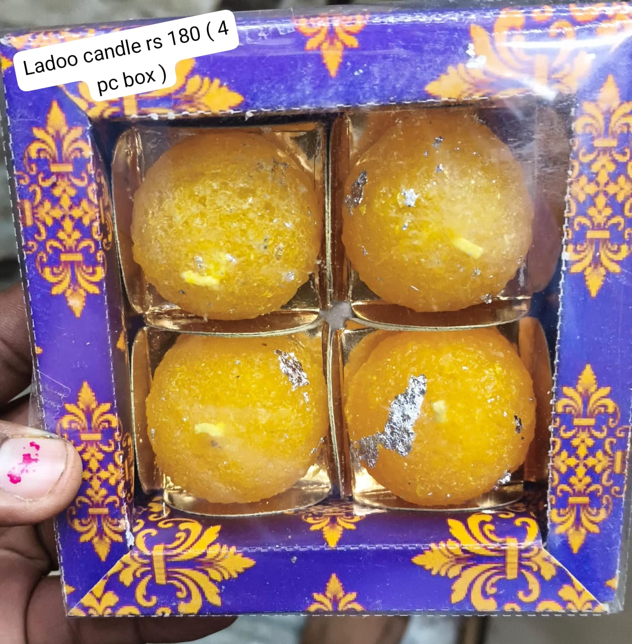 Ladoo candle ( 4 pc set )