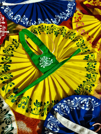 Hand painted cotton dress ( premium quality )