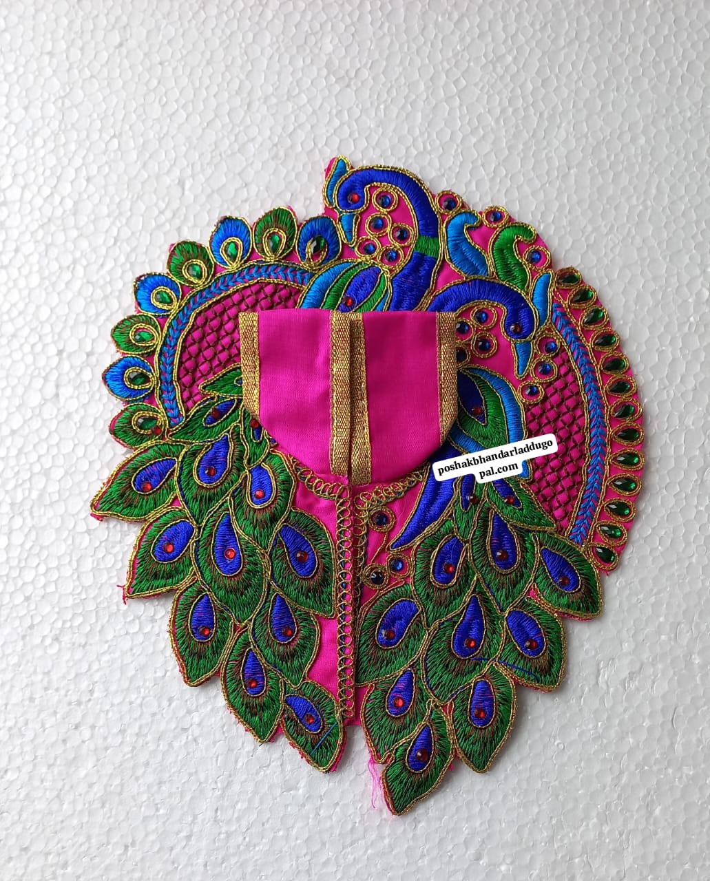 Peacock embroidery dress