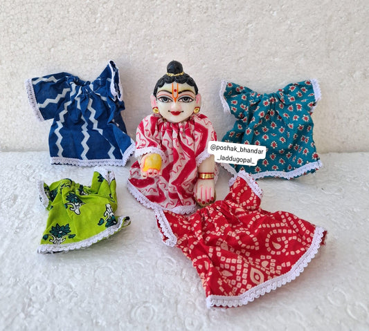 Jhabla frock for kanha ji