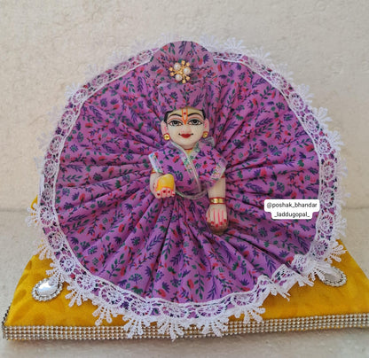 Cotton dress with pagdi