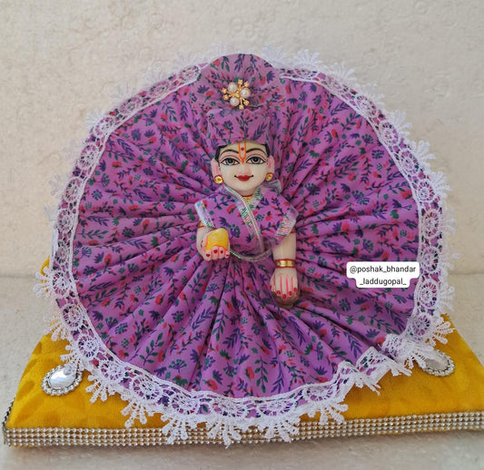 Cotton dress with pagdi