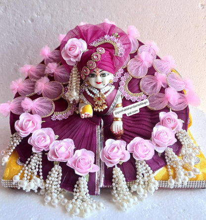 Unique colour heavy dress with pagdi