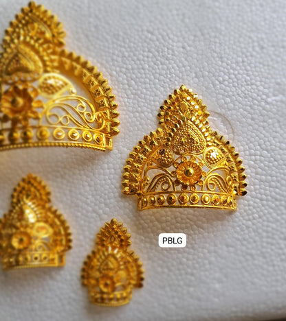 Heavy golden mukut