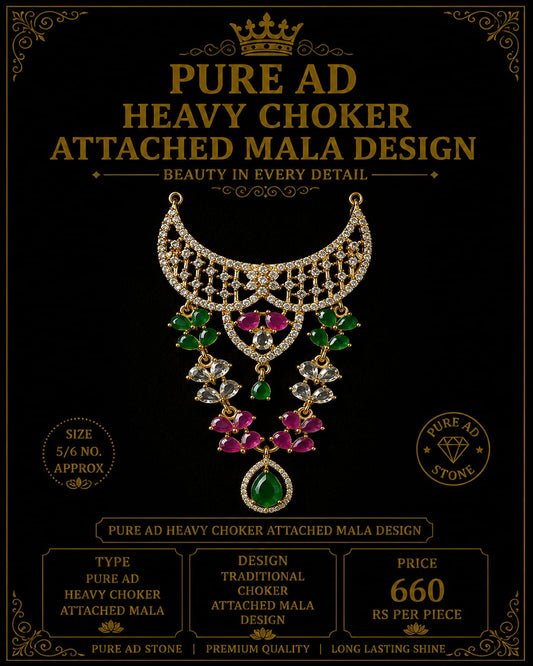 Pure ad choker attached mala