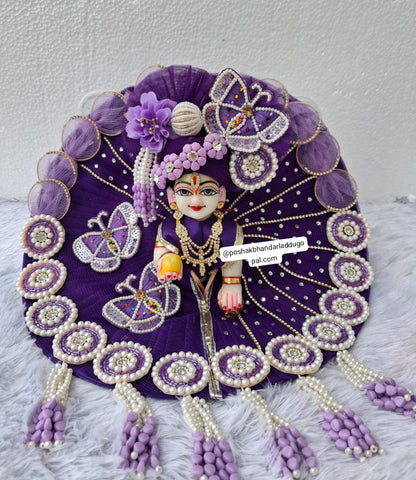 Butterfly dress with heavy pagdi