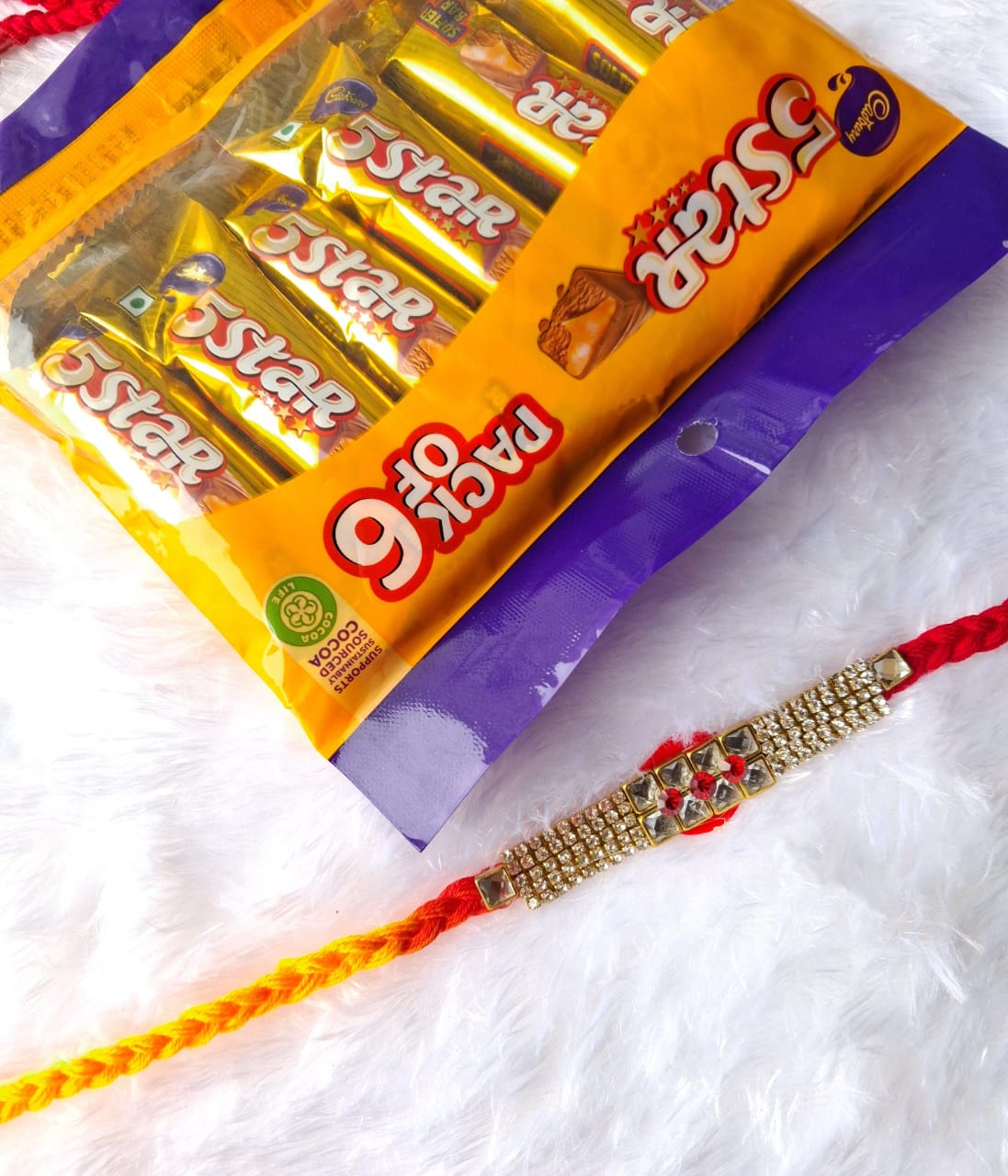 Rakhi with chocolate combo