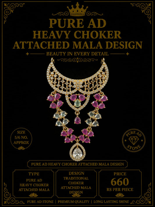 Pure ad choker attached mala