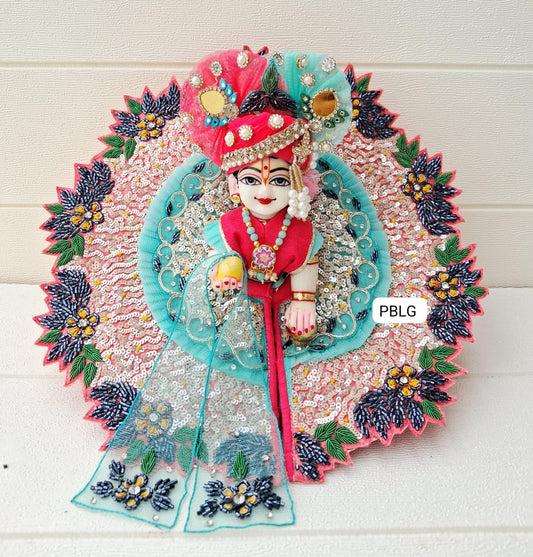 Heavy sequence handwork dress with pagdi and patka