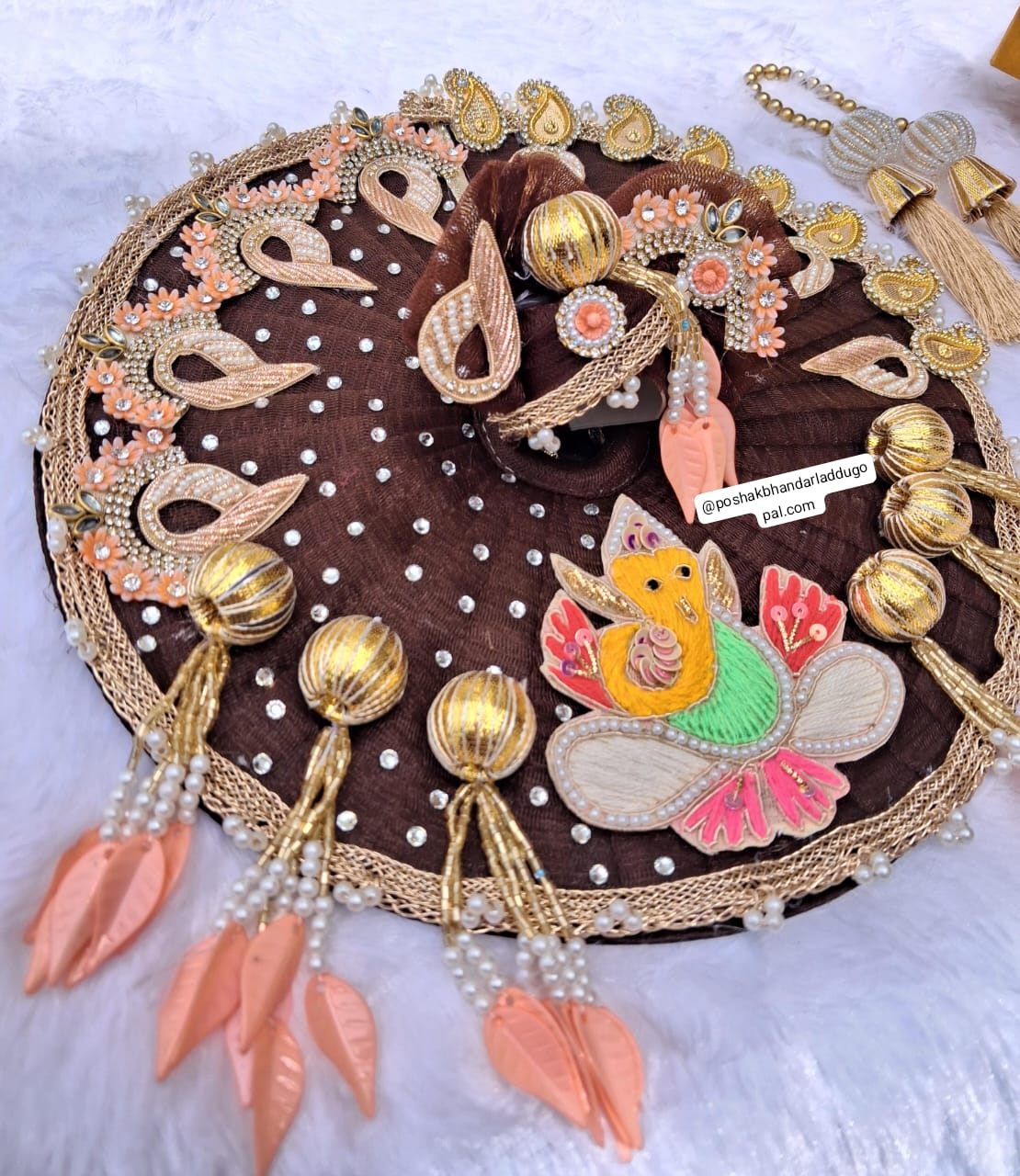 Ganpati heavy dress with pagdi and patka