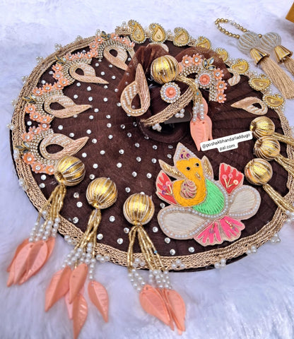 Ganpati heavy dress with pagdi and patka