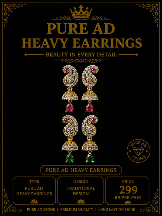 Pure ad peacock earrings