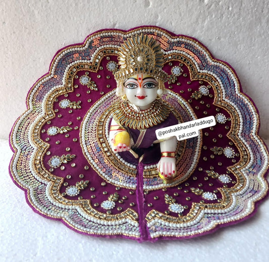 Royal kundan dress with kundan mukut