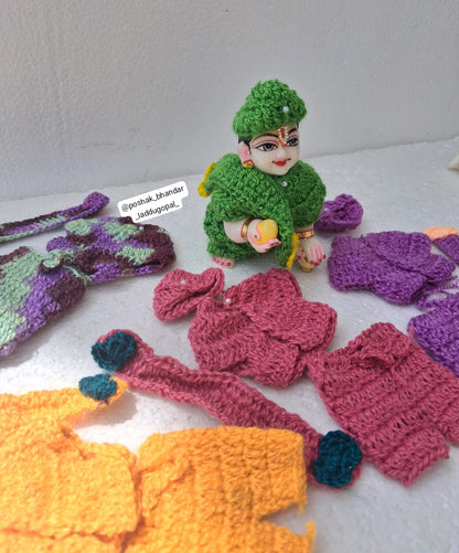 Woolen set with pagdi look cap
