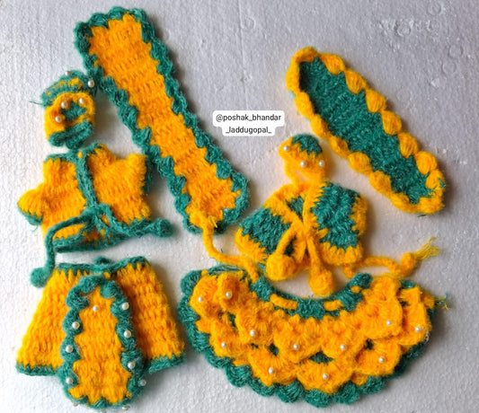 3.5 inch radhakrishna dress