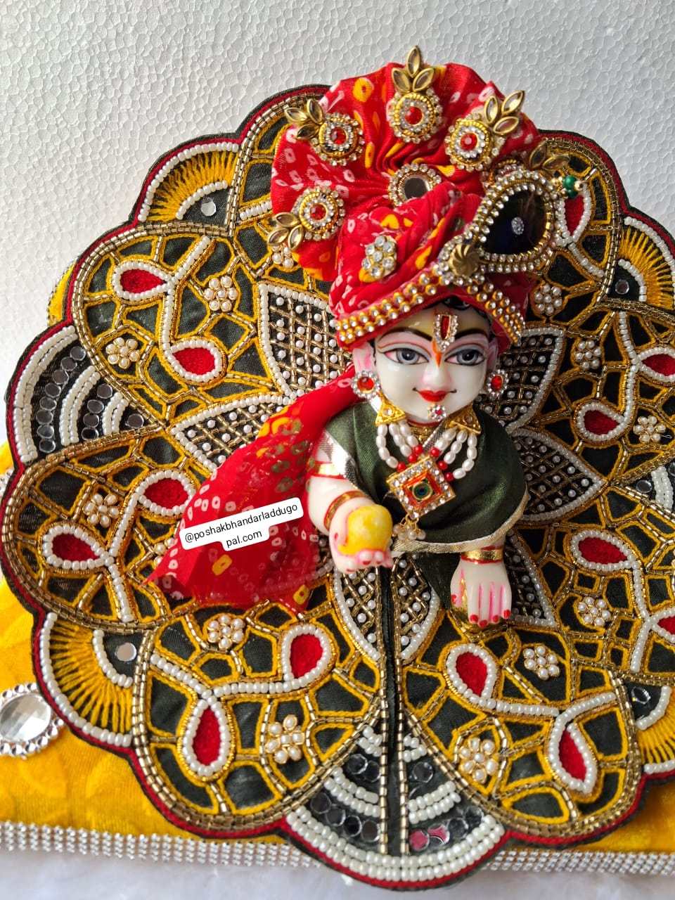 Heavy handwork dress with pagdi