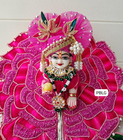 Pure handwork rose flower poshak