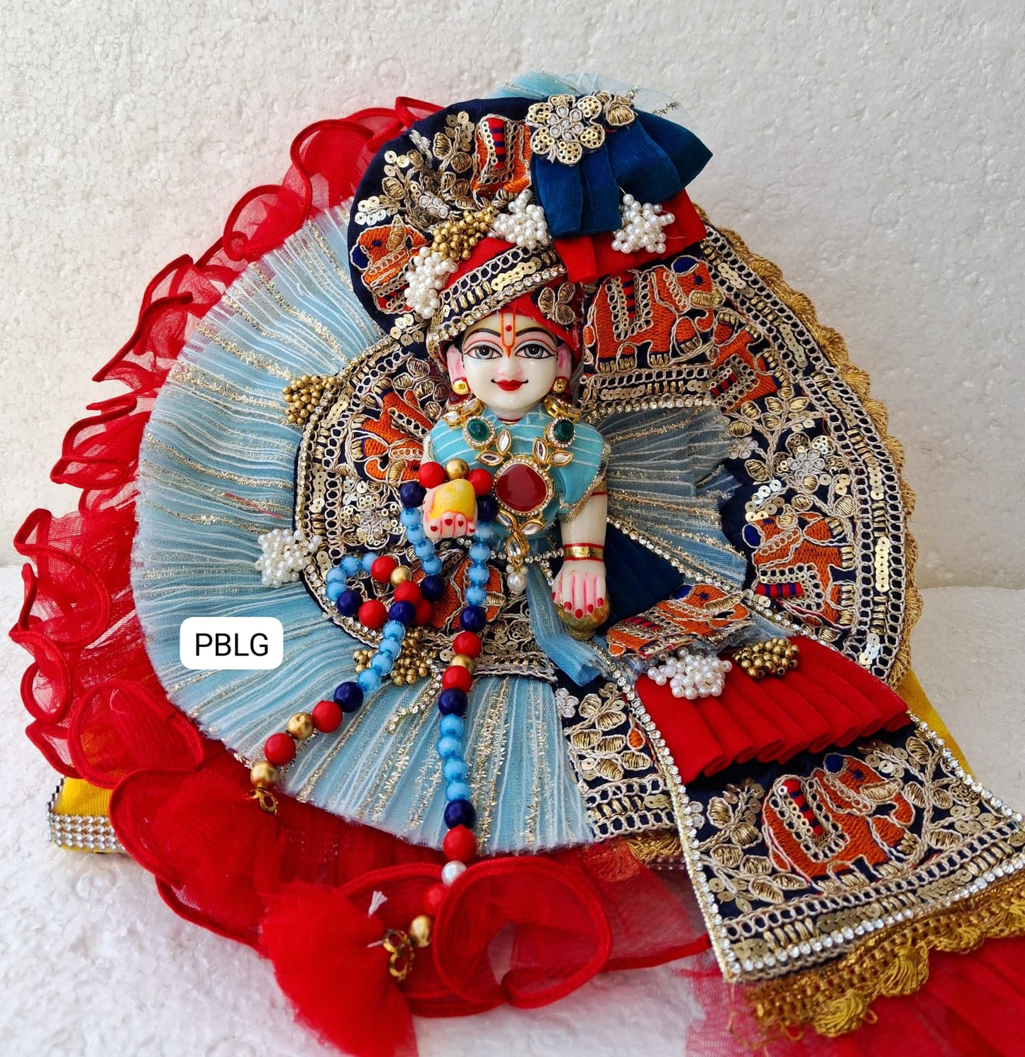 Elephant look heavy dress with heavy pagdi