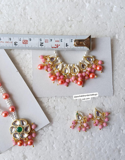 Heavy mala + choker + earing set